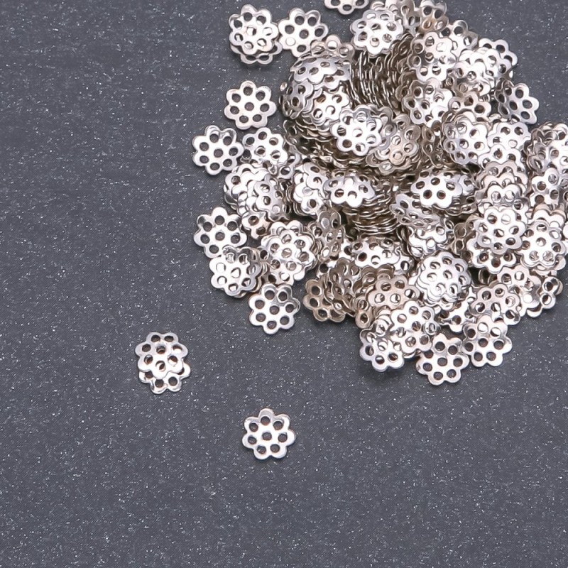 Cappuccio per perline, diametro 6 mm confezione 20 g ± 880 pezzi