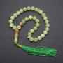Mala in onice, 33 perle, diametro 10 mm o superiore