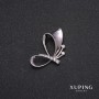 Pendente Xuping con pietre bianche 18×33 mm rodio