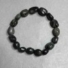 Bracciale in serafinite naturale su elastico, diametro circa 10×12 mm (±), lunghezza 18 cm