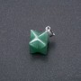 Pendente Merkaba in nefrite 10×10 mm