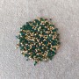Strass verdi, diametro 2,5 mm, confezione da 4 g (±)