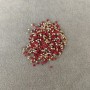 Strass rossi, diametro 3,5 mm (+ -), confezione da 4 g (+ -)