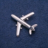 Spilla Aereo in Metallo Argentato 40×39 mm