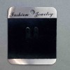Piastra espositiva per spilla in velluto nero 7×6 cm, base in plastica nera, 100 pezzi
