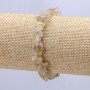 Bracciale in quarzo rutilato, granuli da 7 mm+