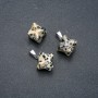 Pendente Merkaba jasper dalmatino 10x10mm