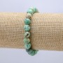 Bracciale elastico in amazonite, diametro 8 mm, circonferenza 18 cm +