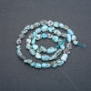 Perline su filo in Larimar naturale, levigate, diametro 7×6 mm, lunghezza 40 cm +