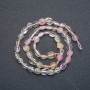 Perle assortite sfaccettate, diametro 10x6 mm, lunghezza 40 cm +
