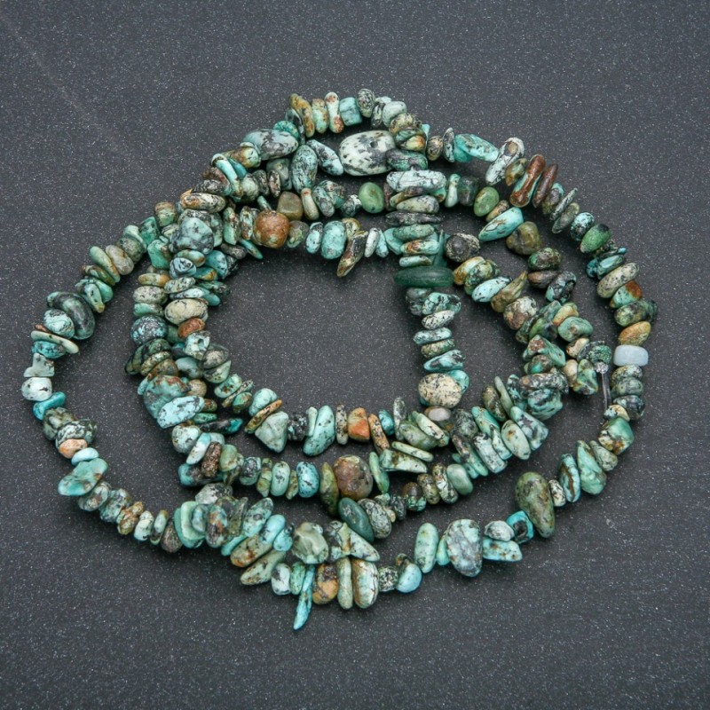 Perline di amazonite granella, diametro 7x3 mm, lunghezza 86 cm +