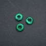 Perla Pandora in malachite pressata 15×5 mm, foro di 5 mm+