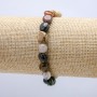 Bracciale in diaspro naturale su elastico 8×10 mm
