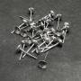 Basi per orecchini a perno argentate da 4 mm, confezione da 30 pezzi +
