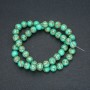 Perline di jasper imperiale verdi (pressate) palline lisce, diametro 8 mm +/-, lunghezza 40 cm +