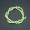Perline in onice naturali su filo, sfera liscia, diametro 6 mm + -, lunghezza 40 cm +