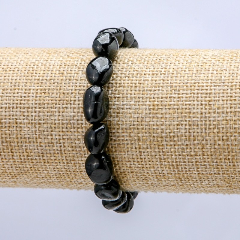 Bracciale elastico in agata sfaccettata, diametro 8×10 mm+