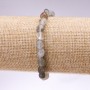 Braccialetto elastico in labradorite levigata, diametro 7×6 mm+