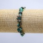 Bracciale in crisocolla su elastico, granuli da 10 mm, lunghezza 18 cm