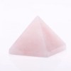 Piramide souvenir in pietra naturale quarzo rosa, lunghezza 20 mm±, larghezza 30 mm±