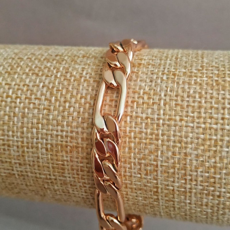 Bracciale Xuping Oro 18K, lunghezza 19 cm, spessore 8 mm+