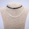 Choker Xuping rodio e corda, spessore 5,5 mm, lunghezza 31–39 cm