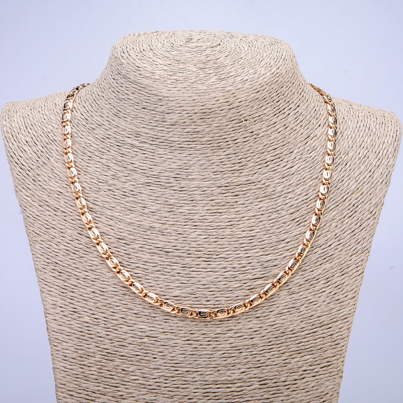 Catena Xuping placcata oro 18K, spessore 4,5 mm +/- lunghezza 48 cm +