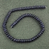 Perline su filo in avventurina Sabbia Blu Notte di Kaïra (sintetico) Rondelle lisce, diametro 8x5 mm + -, lunghezza 40 cm +