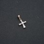 Pendente Xuping placcato oro 18K con croce e cristalli