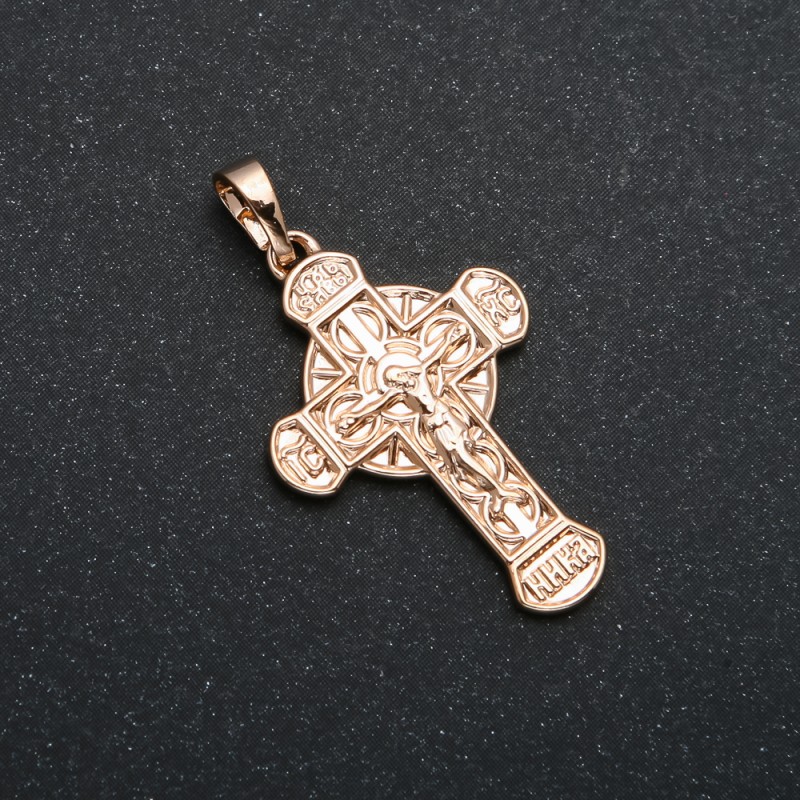 Pendente Xuping Croce placcata oro 18K, diametro 33×18 mm +