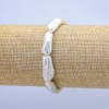 Bracciale elastico con perle barocche, diametro 18×8 mm ±, lunghezza 18 cm ±