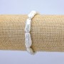 Bracciale elastico con perle barocche, diametro 18×8 mm ±, lunghezza 18 cm ±