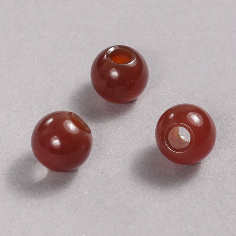 Perla Pandora in corniola, 14×12 mm