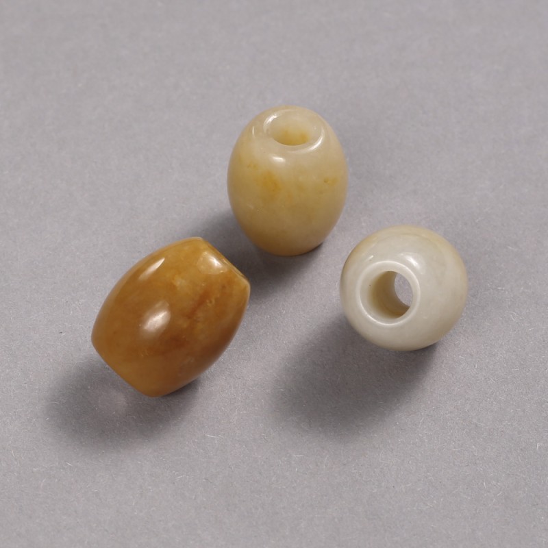 Perla Pandora in agata gialla 16,5×15,5 mm + -, diametro foro 5,5 mm +