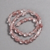 Perline su filo in calcedonio naturale, ovale lisce, diametro 10×8 mm + -, lunghezza circa 39 cm +