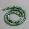 Perline su filo in crisopraso naturale lisce cilindriche, diametro 10x6 mm + -, lunghezza 41 cm +