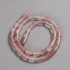Perline su filo in calcedonio naturale, cilindro lisci, diametro 10×6 mm, lunghezza 41 cm