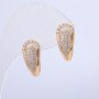 Orecchini Xuping con doratura in oro 18K e strass bianchi
