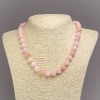 Collana in quarzo tonalizzato, sfere lisce, diametro 10 mm ±, lunghezza 45 cm ±