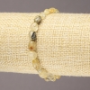 Braccialetto elastico in quarzo rutile levigato, diametro 8×6 mm +