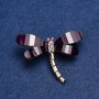 Spilla Libellula in metallo dorato 4×3,5 cm +