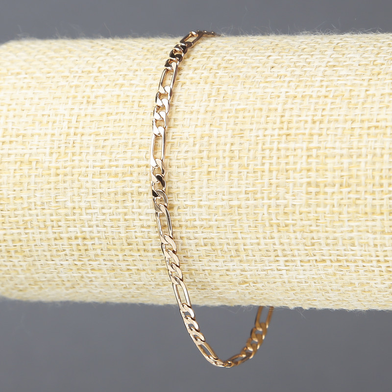 Bracciale Xuping doratura 18K, spessore 3,5 mm, lunghezza 19 cm