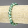Bracciale elastico in agata verde da 8 mm