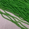 Perline verde chiaro in cristallo ceco su filo, rondelle sfaccettate, diametro 3×2,5 mm, lunghezza 36 cm ±