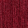 Perline di cristallo ceco su filo, rosso scuro opaco, rondelle sfaccettate, diametro 3×2,5 mm, lunghezza 36 cm +