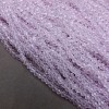 Perline in cristallo ceco su filo, rosa delicato, trasparenti, rondelle sfaccettate, diametro circa 3,5×3 mm, lunghezza 36–38 cm
