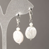 Orecchini naturali di perle barocche e perle d'acqua dolce 45×17 mm+