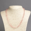 Collana in calcedonio sintetico, palline lisce da 6 mm (±), lunghezza 45 cm+