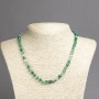 Collana di agata oculare con perline lisce, diametro 6 mm (±), lunghezza 45 cm+