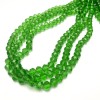 Perline su filo in Cristallo Boemo verde chiaro trasparente, rondella sfaccettata, diametro 8×6 mm, lunghezza 40–42 cm +